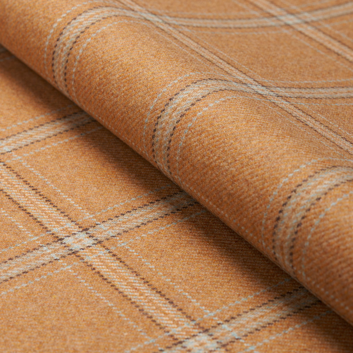Blackburn Merino Plaid fabric in camel color - pattern number 82341 - by Schumacher in the Patterson Flynn collection