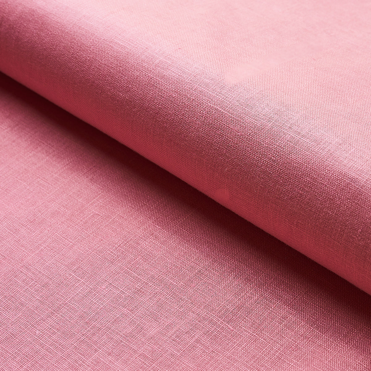 Lange Glazed Linen fabric in pink color - pattern number 82681 - by Schumacher in the Perfect Basics: Linen collection