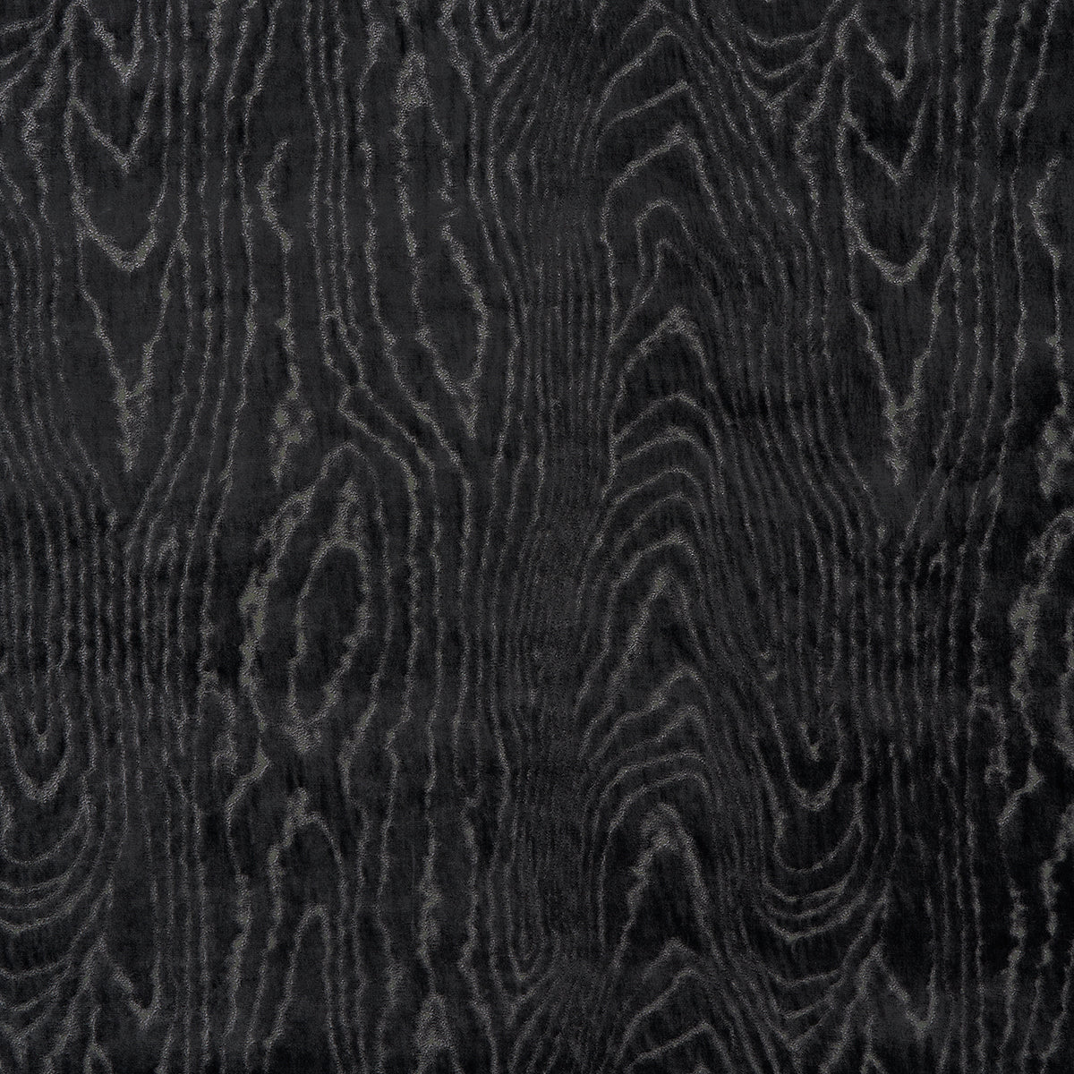 Marisa Moire Velvet fabric in smoke color - pattern number 82751 - by Schumacher in the Regine collection