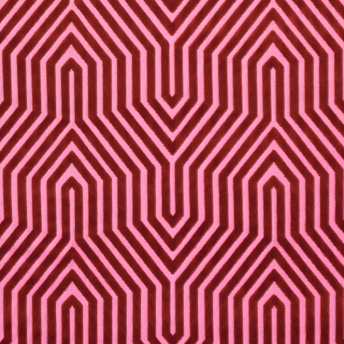 Vanderbilt Velvet fabric in fuchsia color - pattern number 83001 - by Schumacher in the Cut & Patterned Velvets collection