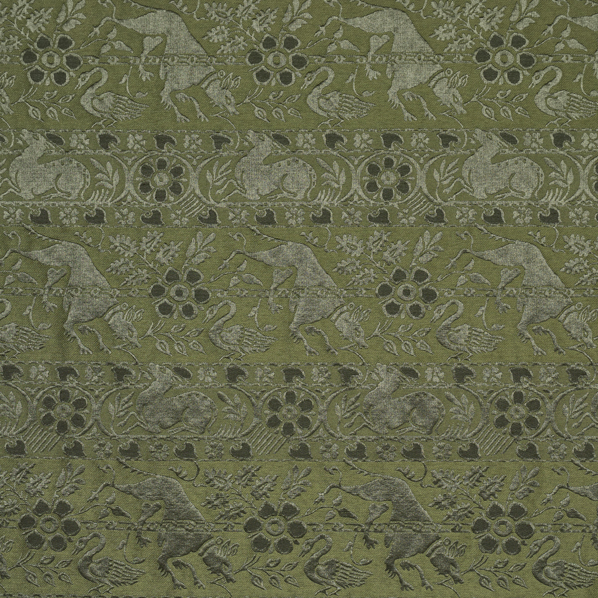 Animali fabric in moss color - pattern number 83123 - by Schumacher in the A Country Life collection
