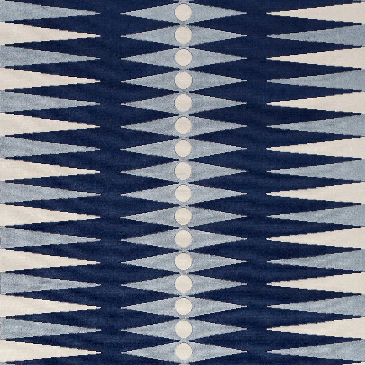 Backgammon Cut Velvet fabric in blue color - pattern number 83200 - by Schumacher in the Mary Mcdonald collection