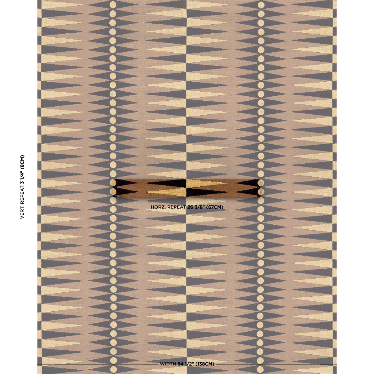 Backgammon Cut Velvet fabric in ochre color - pattern number 83203 - by Schumacher in the Atelier Paris collection