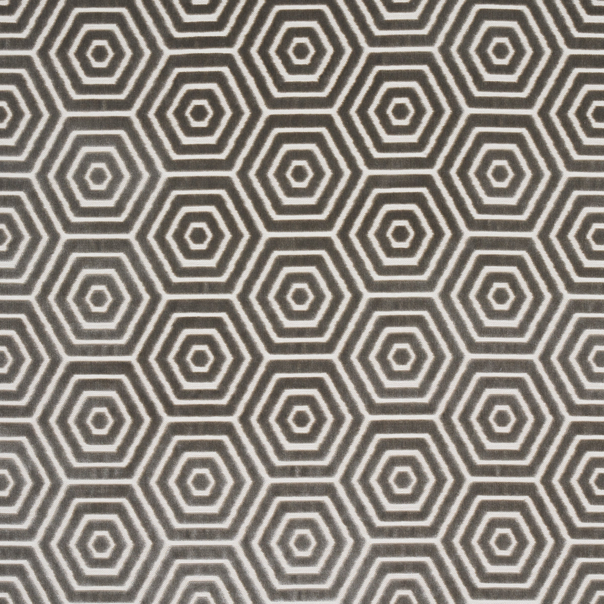 Bees Knees Cut Velvet fabric in grey color - pattern number 83212 - by Schumacher in the Mary Mcdonald collection