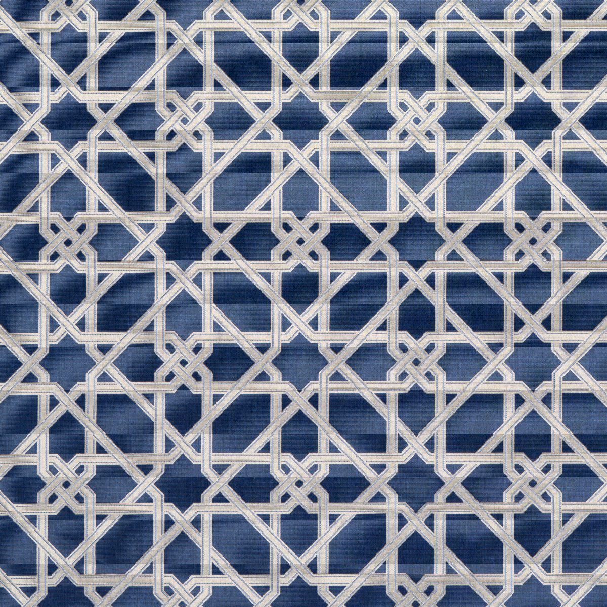 Le Maroc Epingle fabric in blue color - pattern number 83220 - by Schumacher in the Mary Mcdonald collection