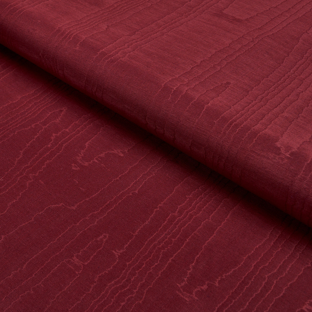 Beau Cotton Linen Moiré fabric in crimson color - pattern number 83254 - by Schumacher in the Patterson Flynn collection