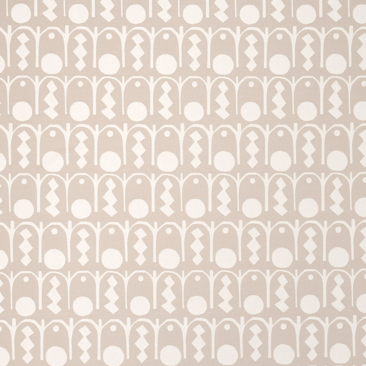 Downtown fabric in natural color - pattern number 83410 - by Schumacher in the Drusus Tabor collection