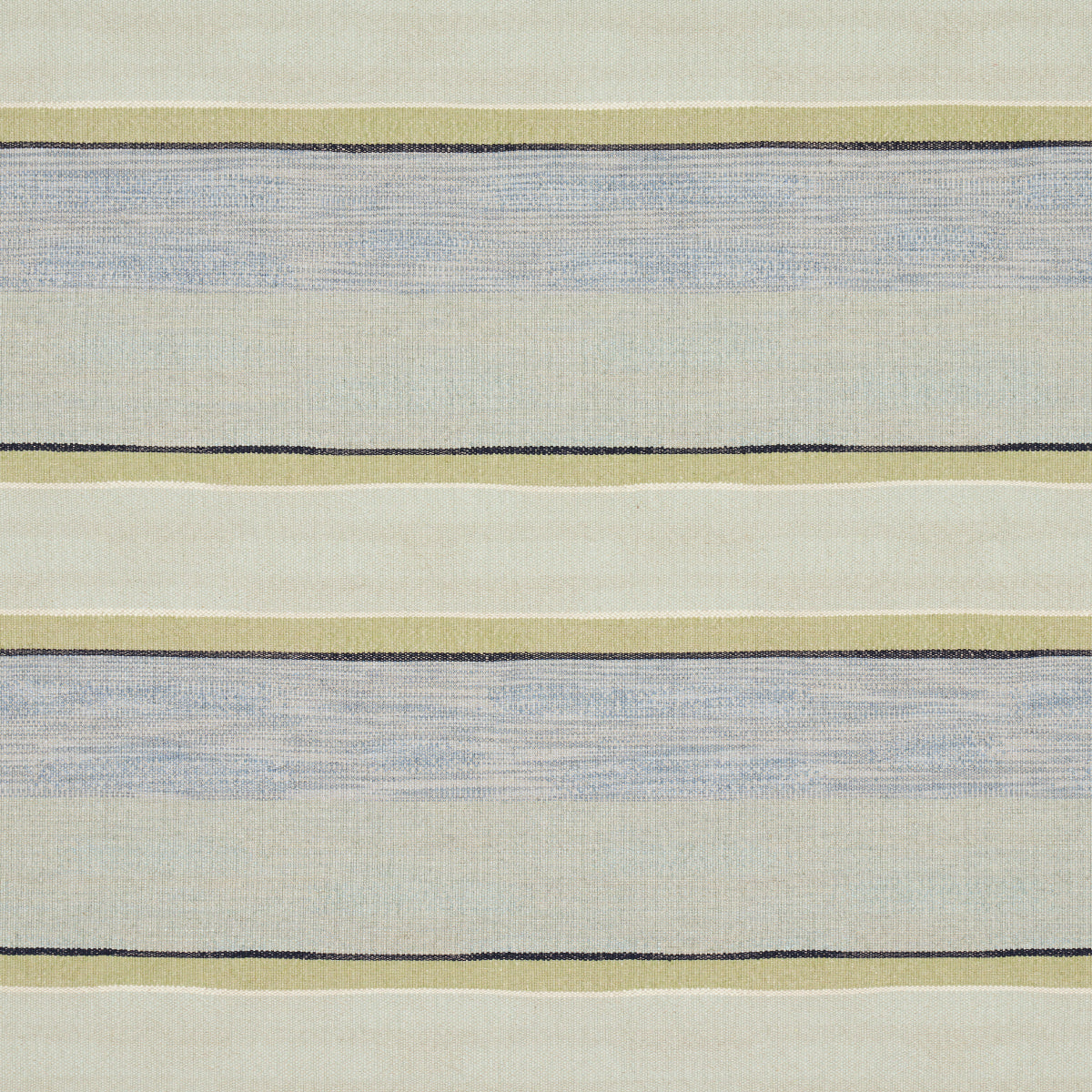 Pikes Stripe fabric in aegean color - pattern number 83501 - by Schumacher in the Earth And Sky collection