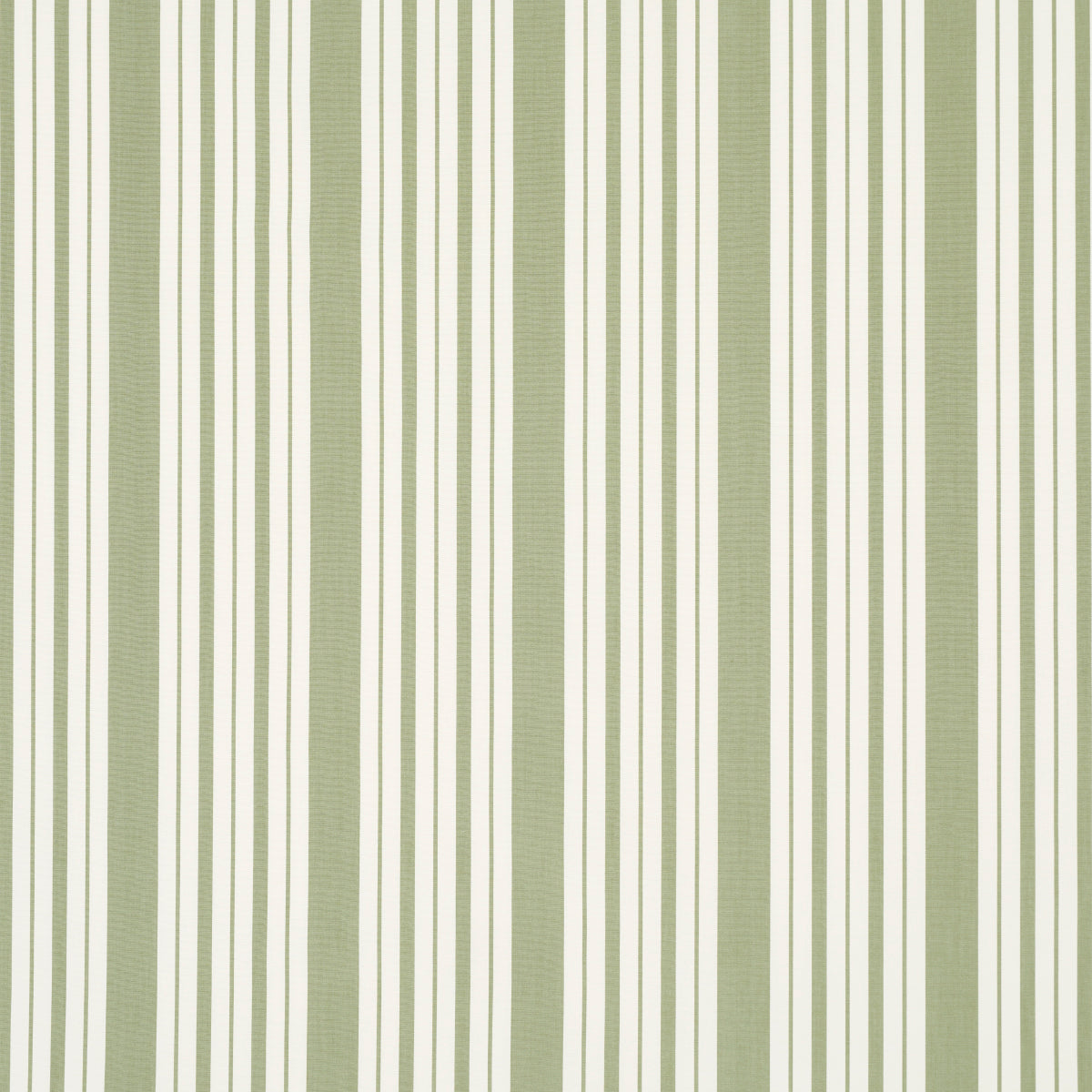 Markie Stripe fabric in leaf green color - pattern number 83803 - by Schumacher in the Mark D. Sikes collection