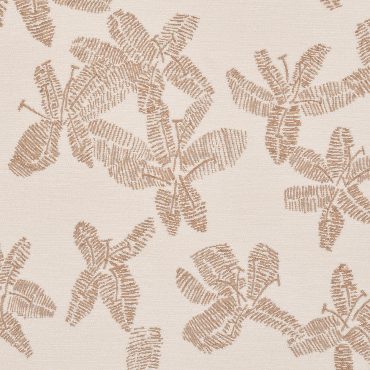 Hibiscus fabric in mistral sand color - pattern number 83813 - by Schumacher in the Atelier Paris collection