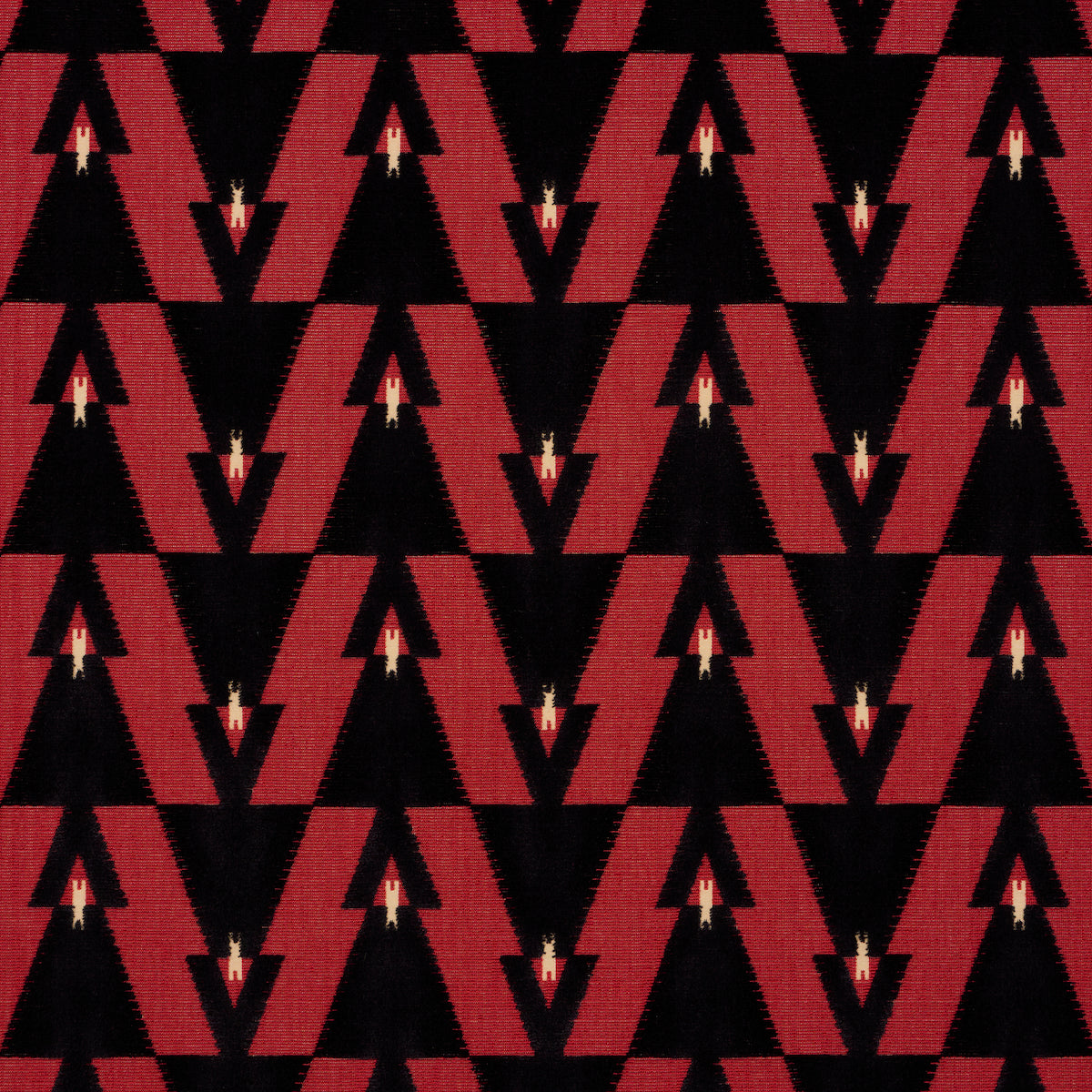 Kalido Velvet fabric in ladybird color - pattern number 84120 - by Schumacher in the Perennial Favorites collection