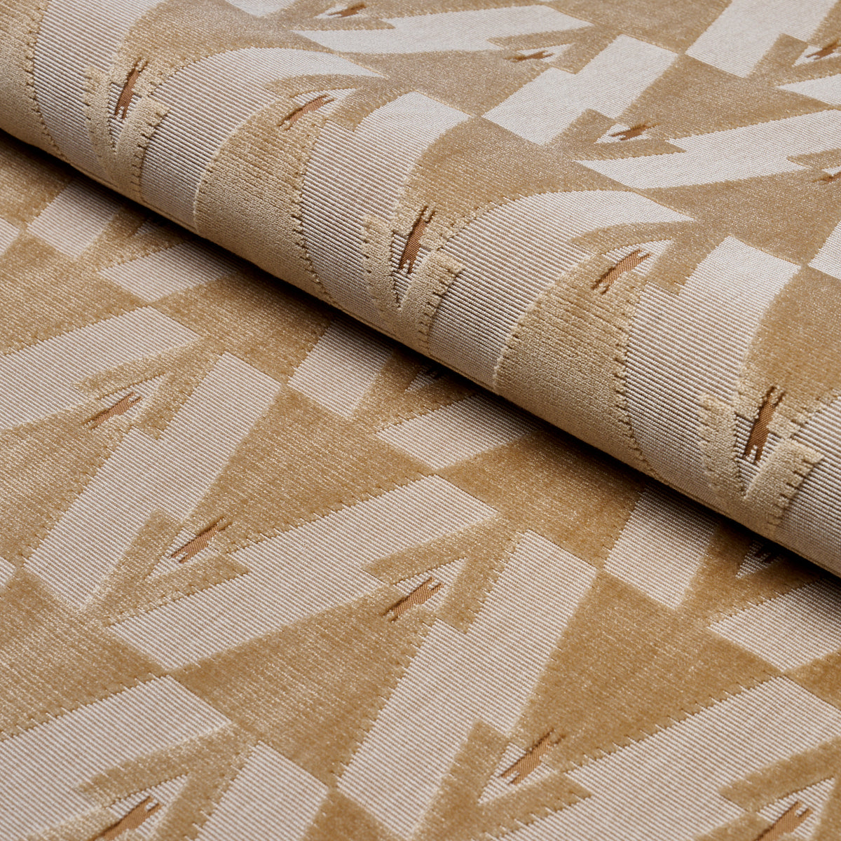 Kalido Velvet fabric in oat color - pattern number 84122 - by Schumacher in the A Rum Fellow collection