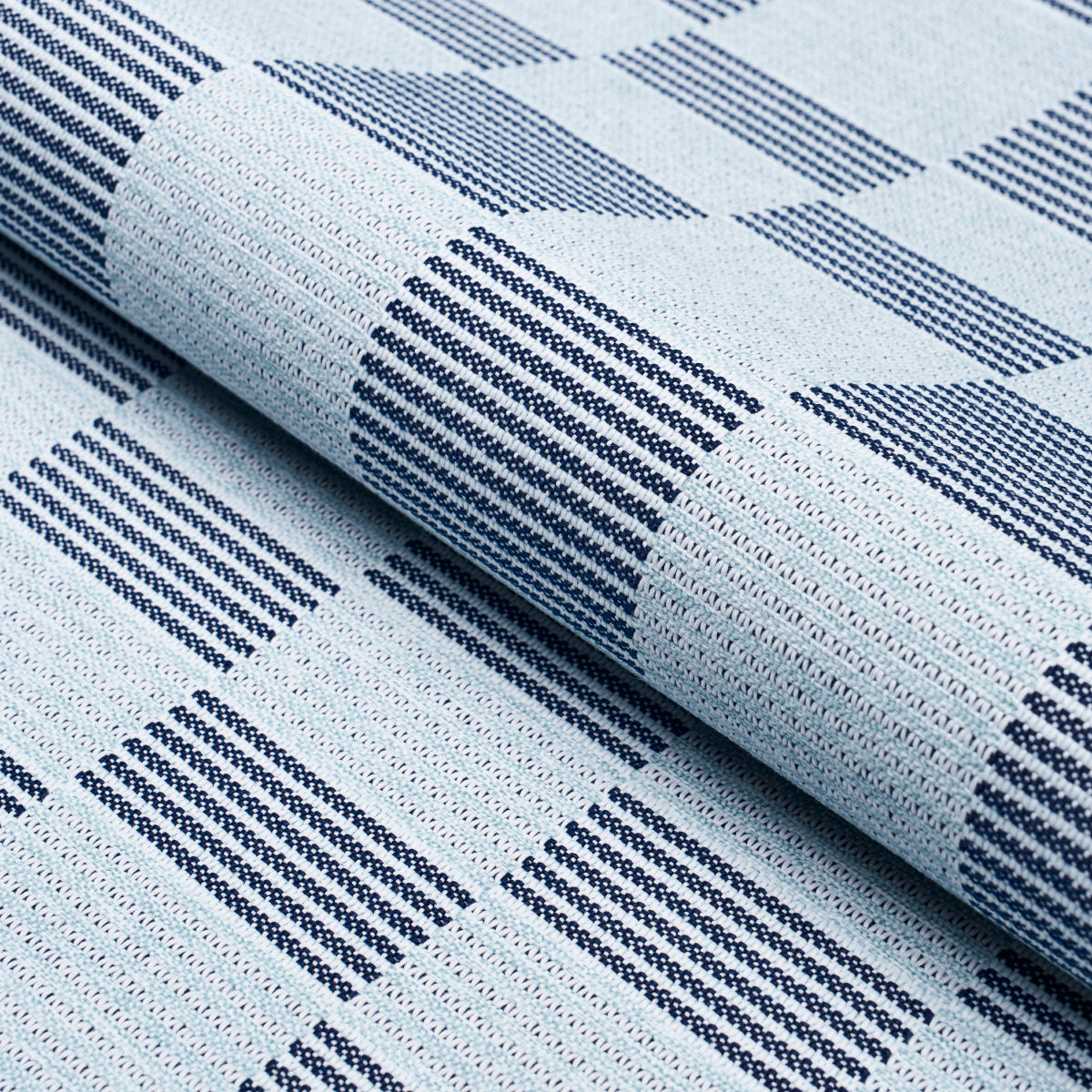 Morro Indoor Outdoor fabric in chambray color - pattern number 84280 - by Schumacher in the Live It Up! collection