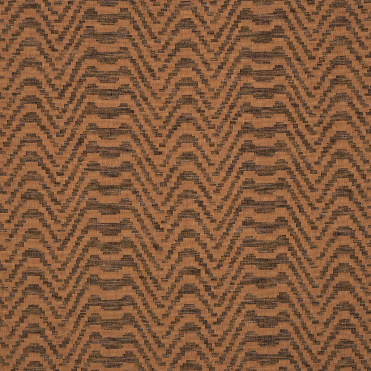 Stepped Chevron fabric in sepia color - pattern number 84642 - by Schumacher in the Orpheum collection