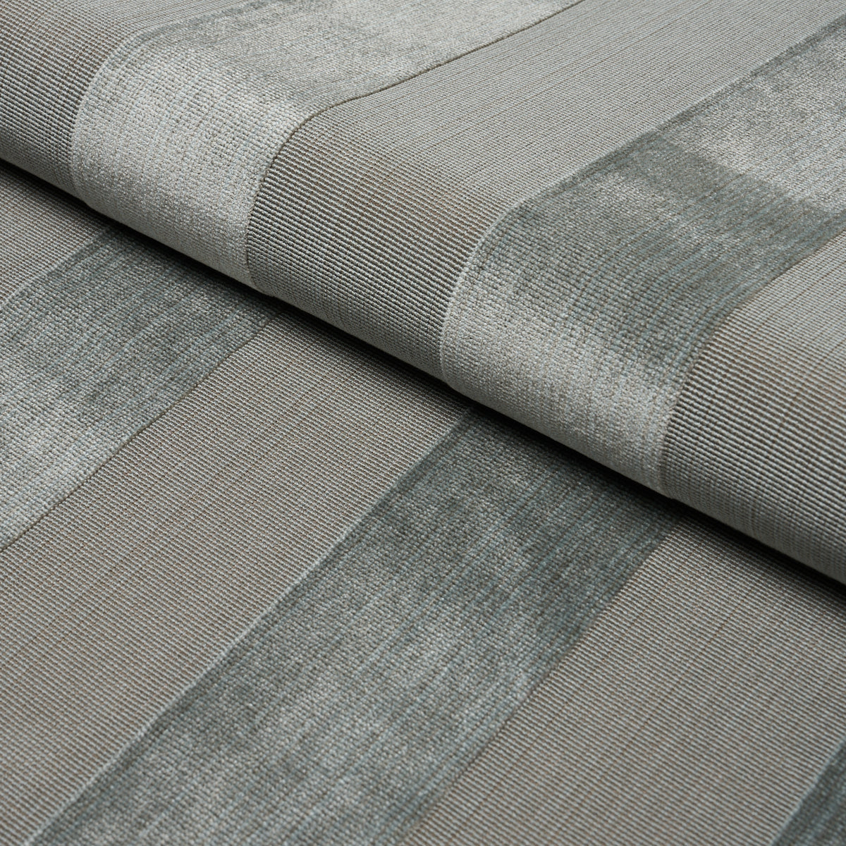 Cunard Strié Velvet fabric in ice color - pattern number 84871 - by Schumacher in the Cut & Patterned Velvets collection