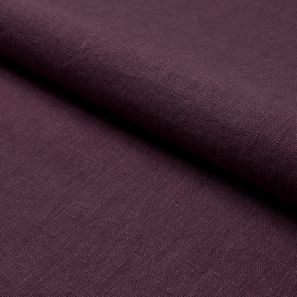 Jumi Stonewashed Linen fabric in aubergine color - pattern number 84911 - by Schumacher in the Perfect Basics: Linen collection