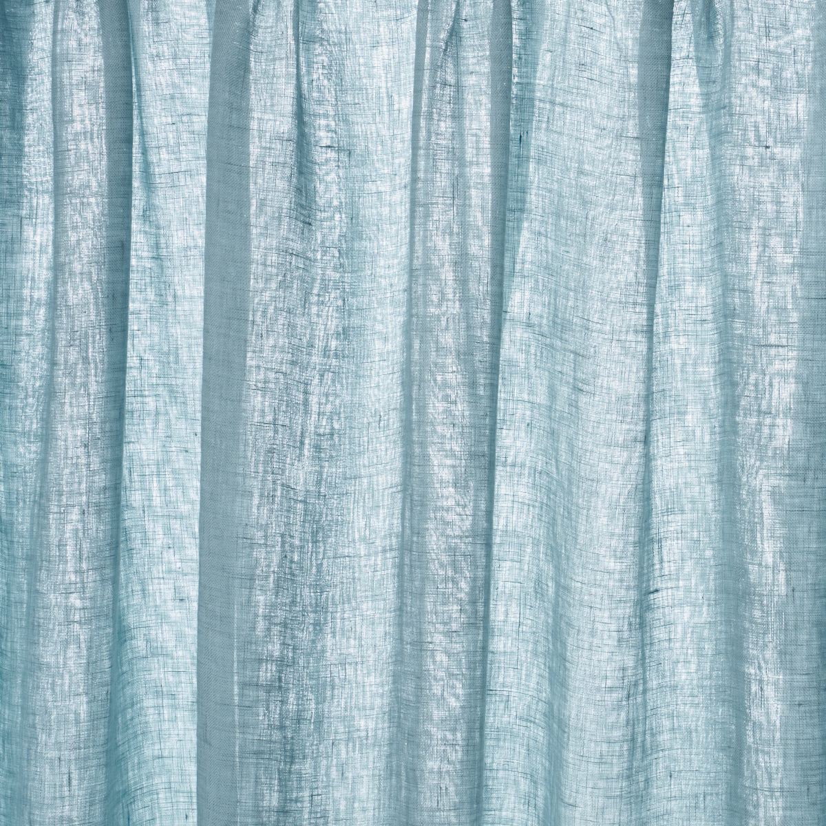 Aya Sheer fabric in sky color - pattern number 84923 - by Schumacher in the Perfect Basics: Linen collection