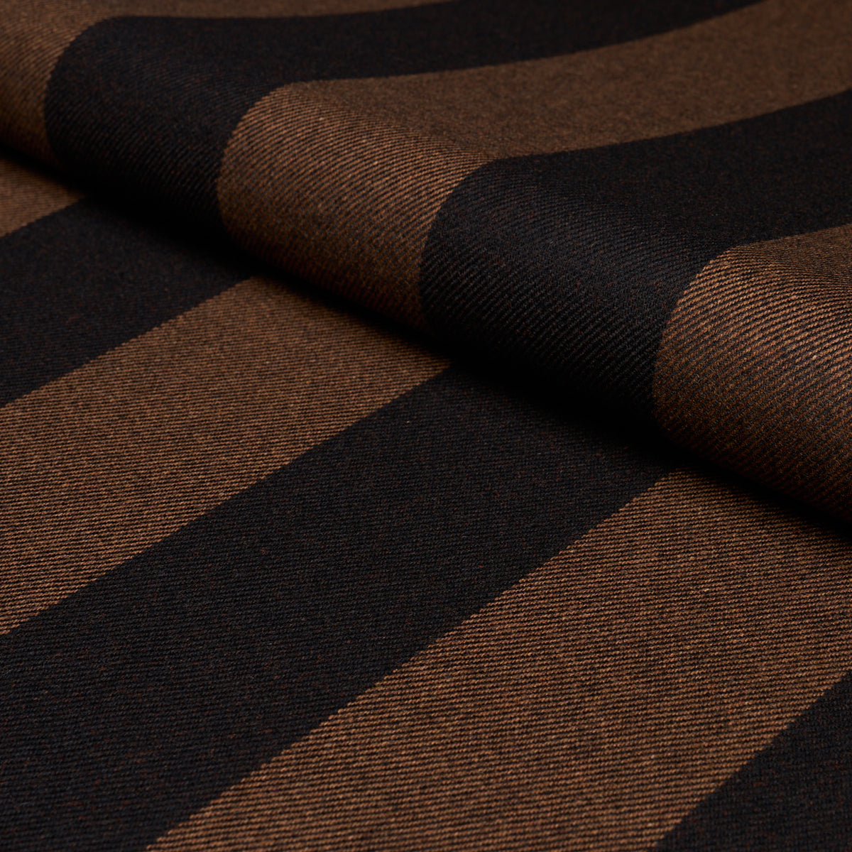 Hemlock Stripe fabric in java color - pattern number 85041 - by Schumacher in the Luxe Lodge collection