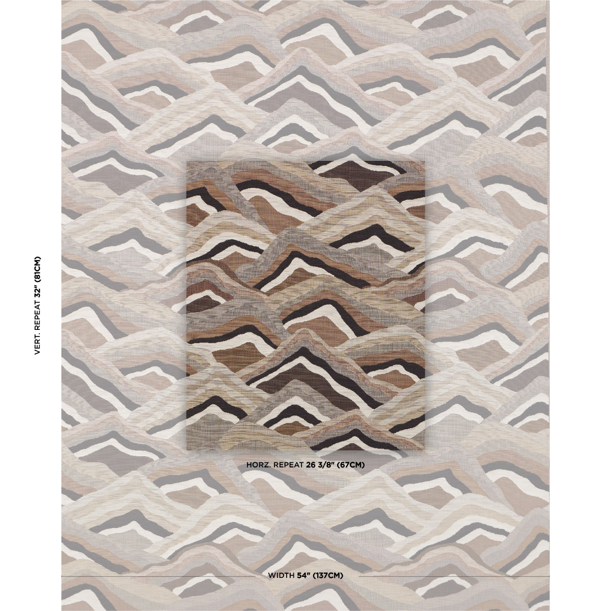Avala Hills fabric in camel color - pattern number 85061 - by Schumacher in the Luxe Lodge collection