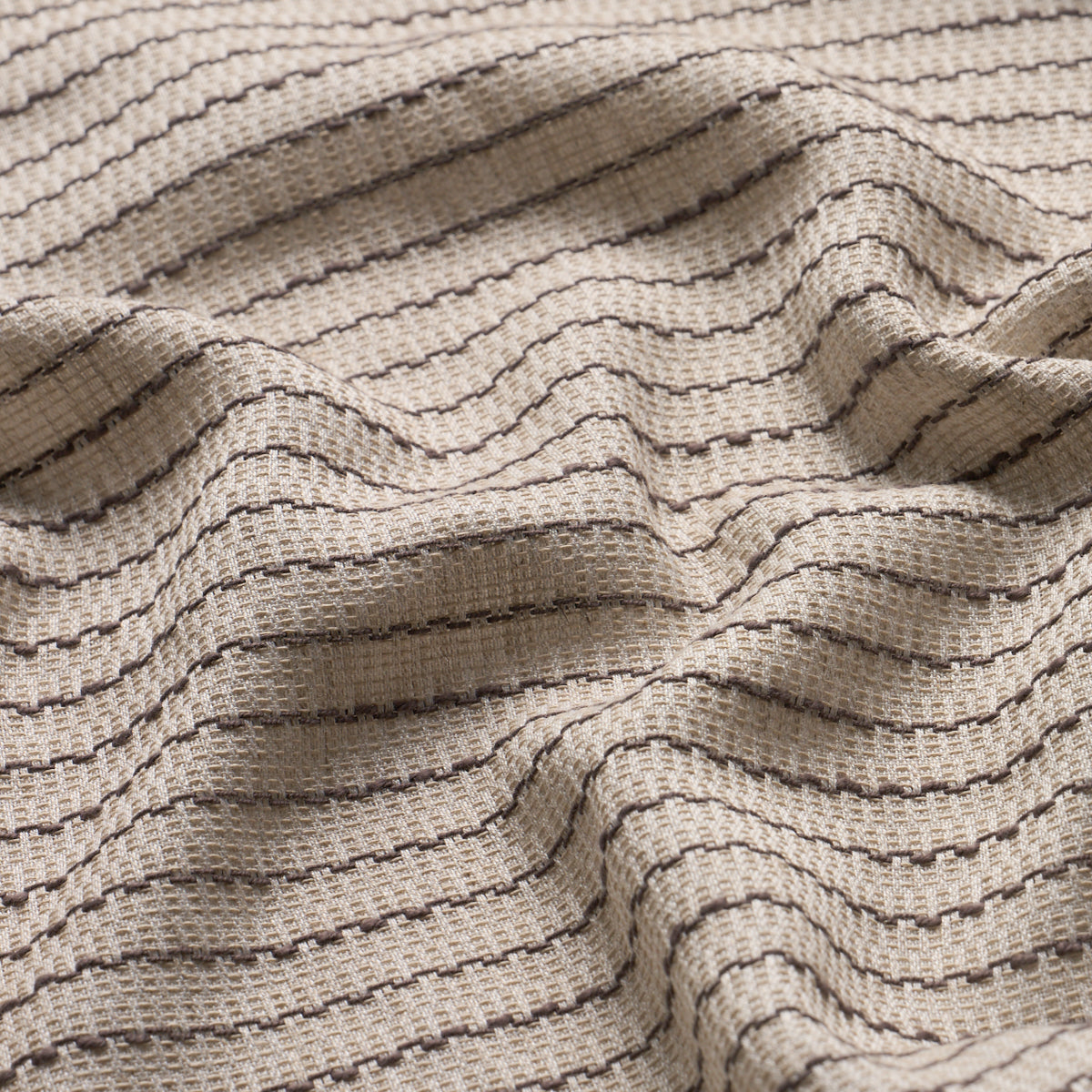 Sea Drift Sheer fabric in java & natural color - pattern number 85161 - by Schumacher in the Sheers & Casements III collection