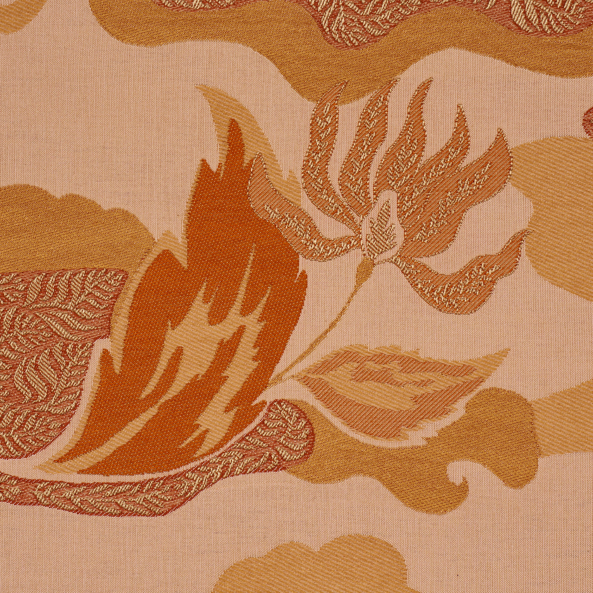 Lian Dream fabric in coral color - pattern number 85501 - by Schumacher in the Laura Gonzalez collection