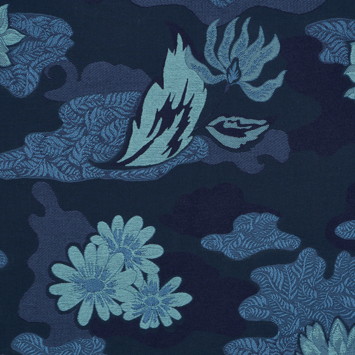 Lian Dream fabric in bleu color - pattern number 85502 - by Schumacher in the Laura Gonzalez collection