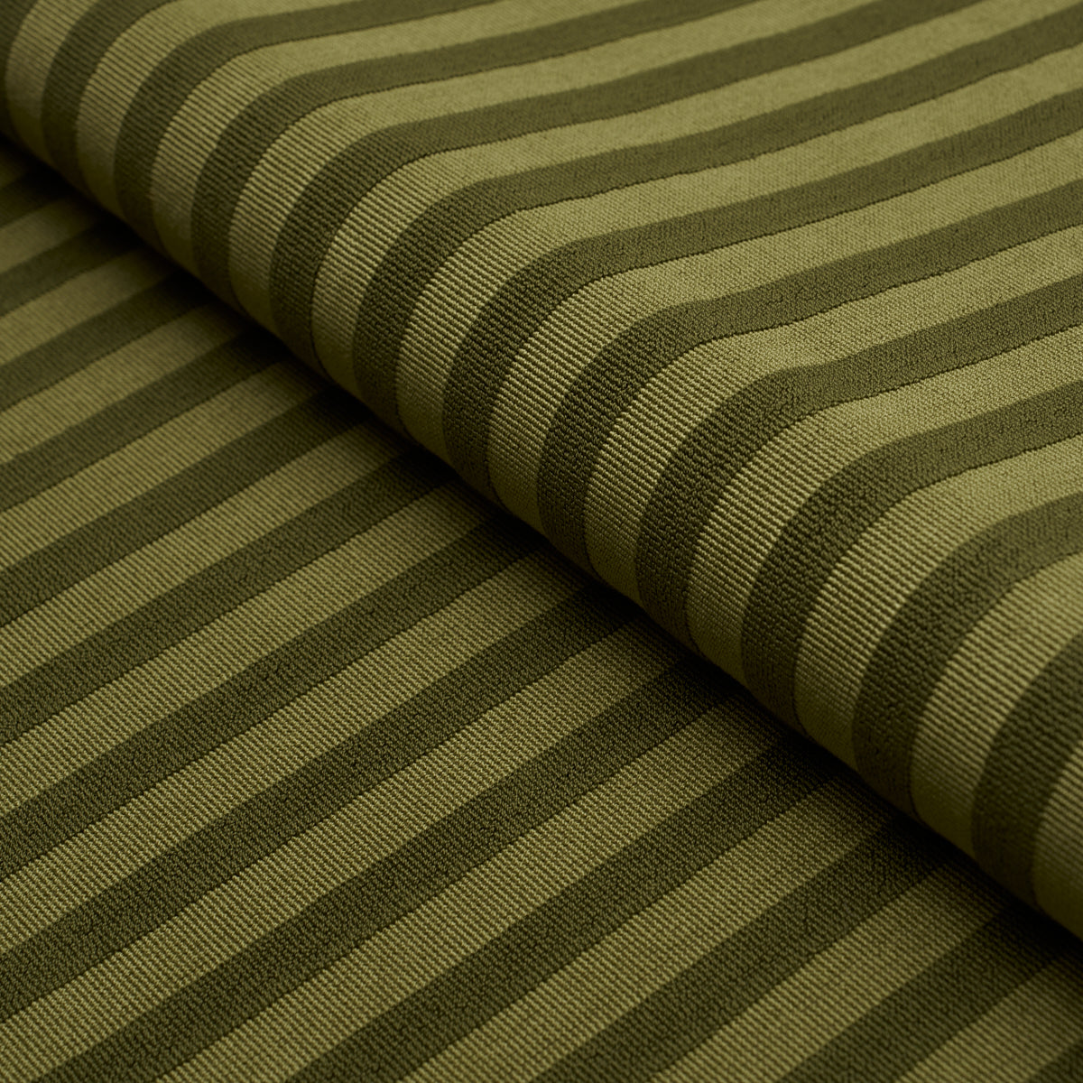 Pipe Illusion fabric in moss color - pattern number 85512 - by Schumacher in the Laura Gonzalez collection