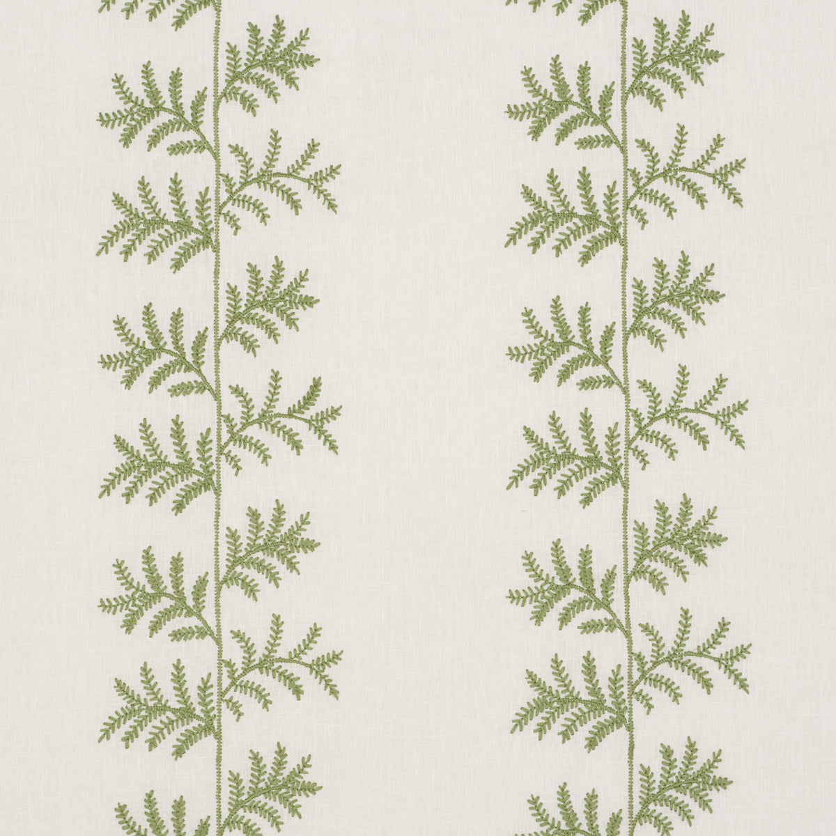Eloise Embroidery fabric in sage color - pattern number 85630 - by Schumacher in the New Traditional collection