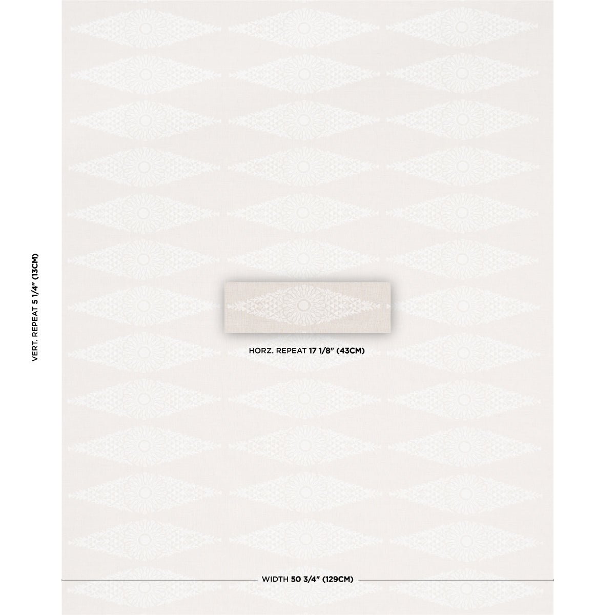 Tasmin Embroidery fabric in natural color - pattern number 85672 - by Schumacher in the New Traditional collection