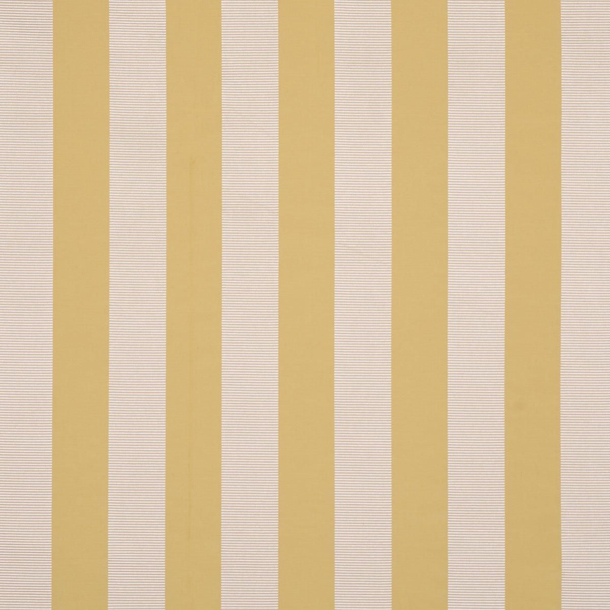 Madison Wide Stripe fabric in yellow color - pattern number 85775 - by Schumacher in the Mark D. Sikes collection