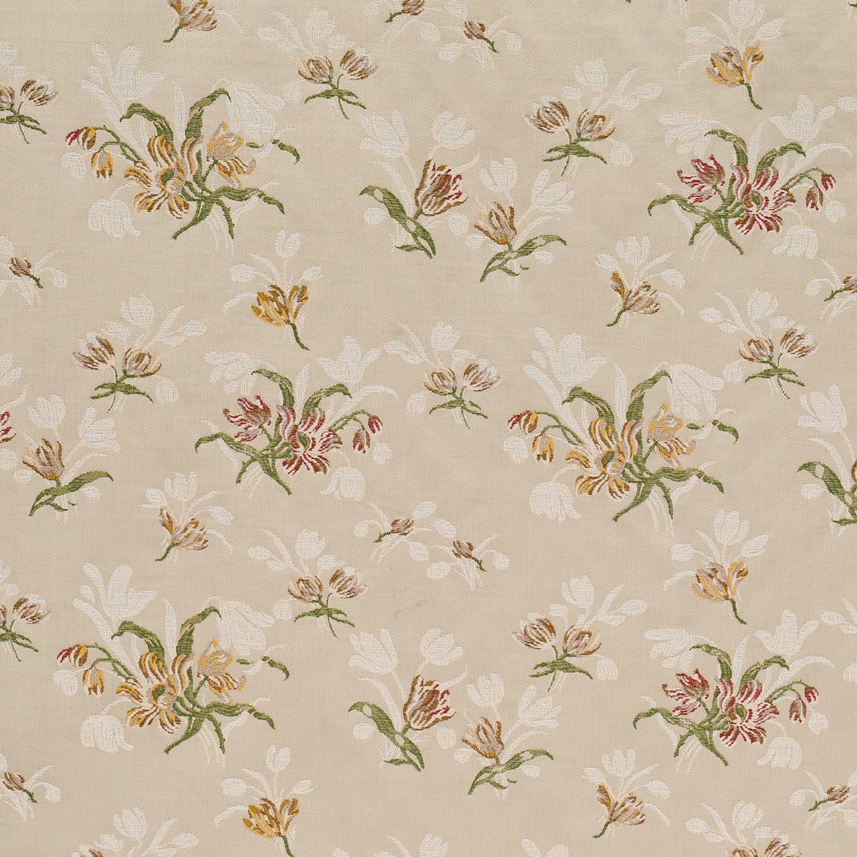Spitalfields Bouquet fabric in alabaster color - pattern number 85820 - by Schumacher in the Williamsburg collection