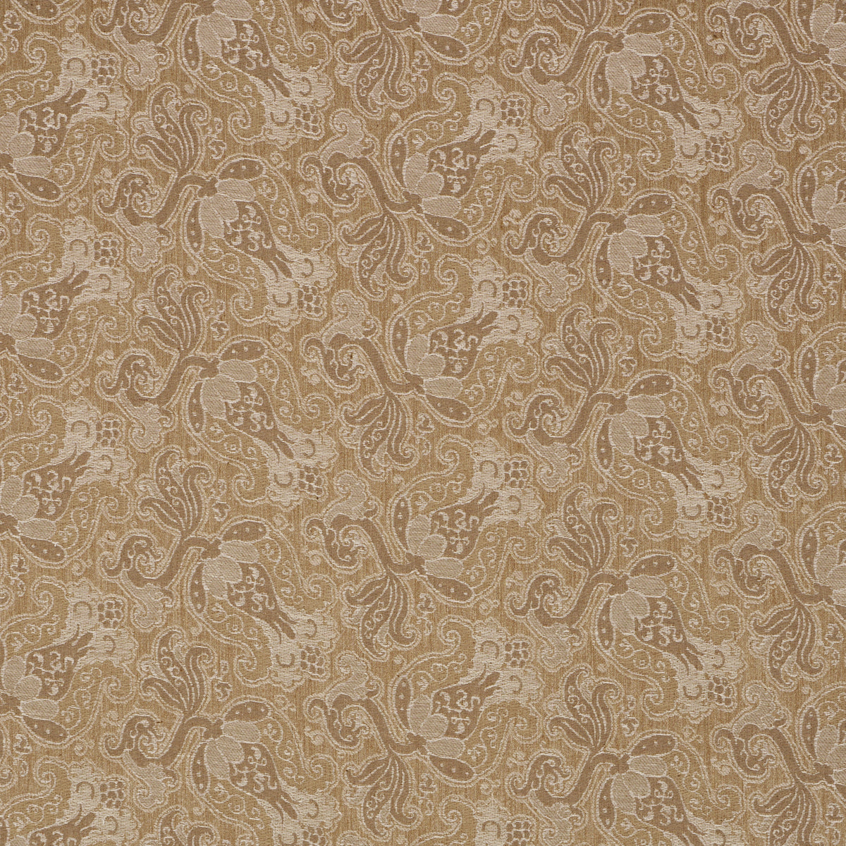 Tulipano fabric in caramel color - pattern number 85830 - by Schumacher in the Williamsburg collection