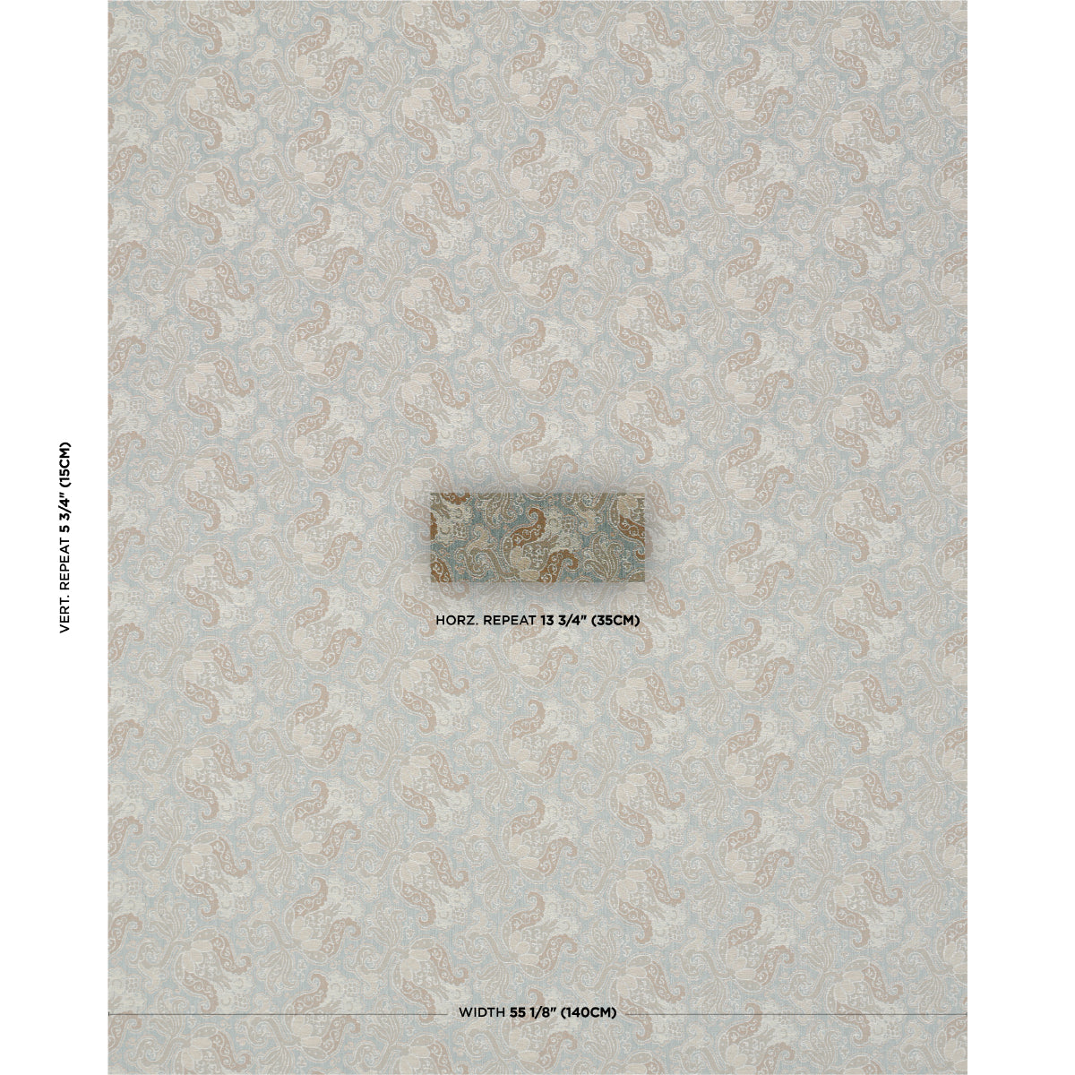 Tulipano fabric in fountain color - pattern number 85831 - by Schumacher in the Williamsburg collection