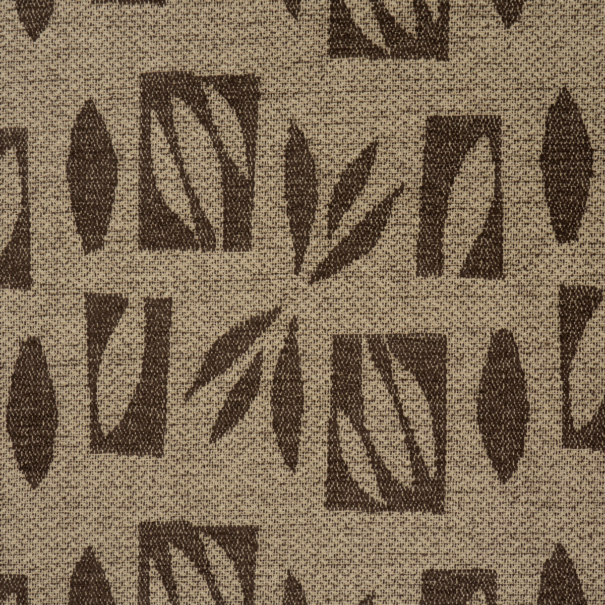 Banana Leaf Cut Out fabric in brown color - pattern number 85882 - by Schumacher in the Caroline Z Hurley collection