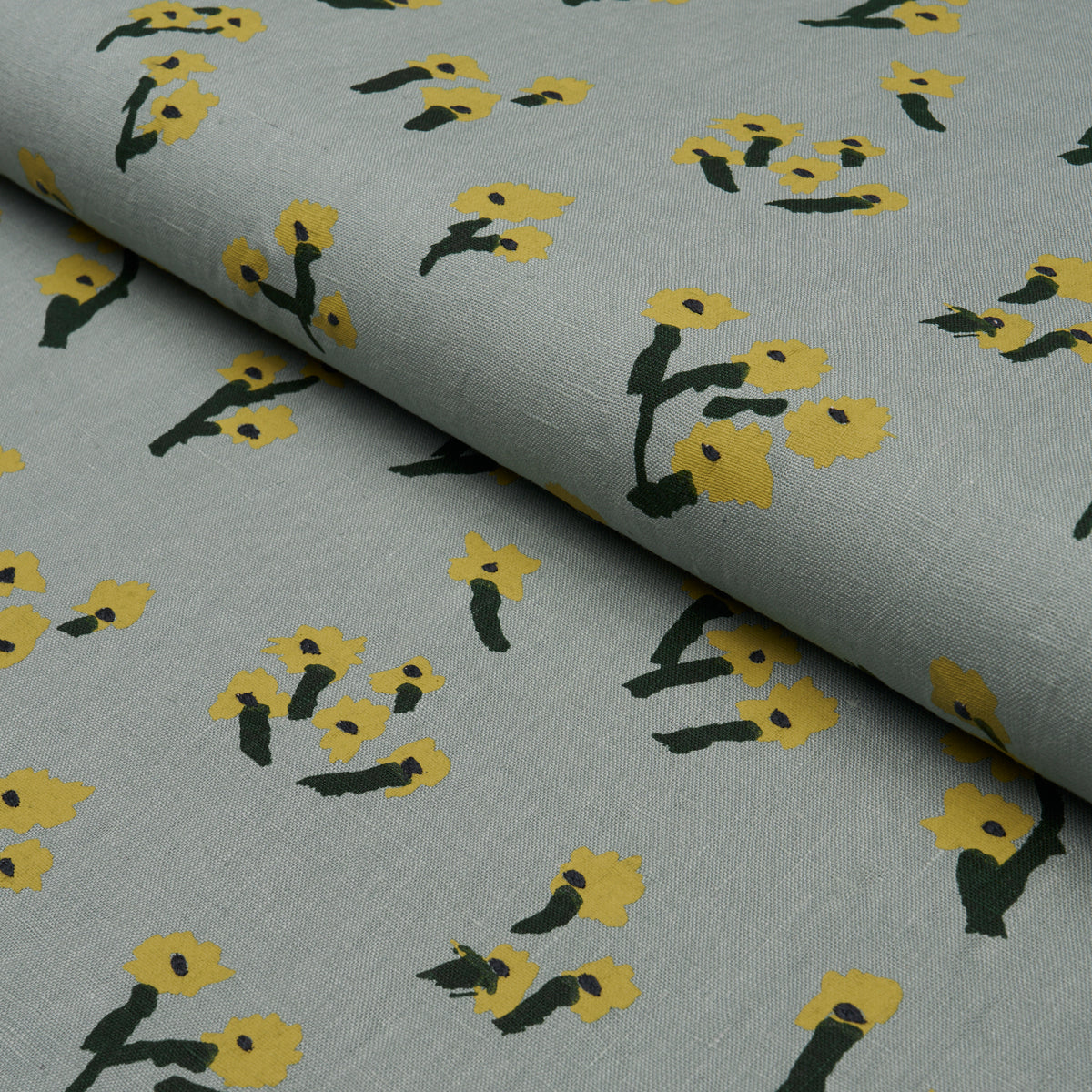 Rosie Posy fabric in sky color - pattern number 85902 - by Schumacher in the Caroline Z Hurley collection