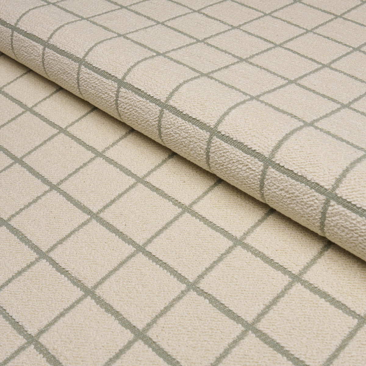 Tucson Grid fabric in aqua color - pattern number 85922 - by Schumacher in the Caroline Z Hurley collection