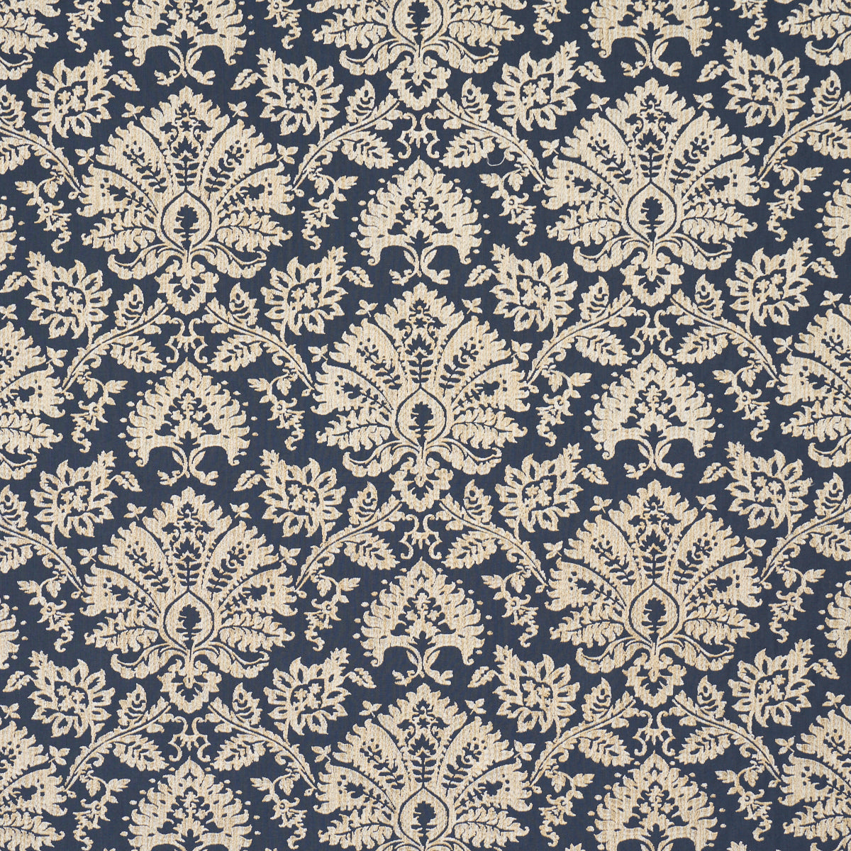 Gianna Embroidery fabric in indigo color - pattern number 86161 - by Schumacher in the Acquerello collection