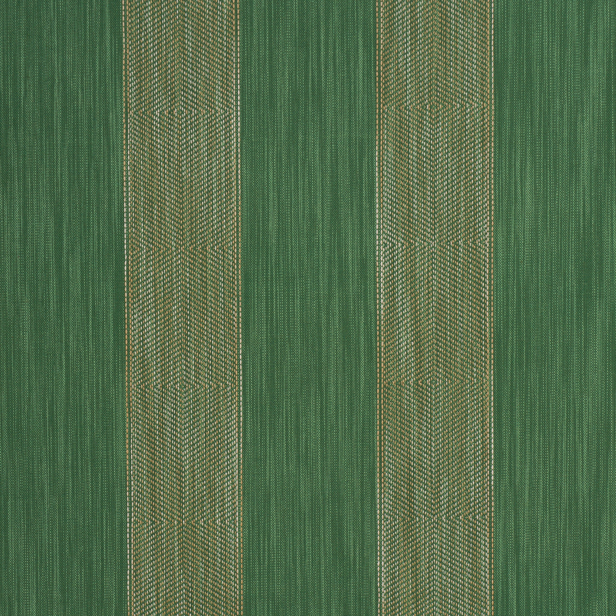 Universal Stripe fabric in emerald color - pattern number 86231 - by Schumacher in the True Stripes collection