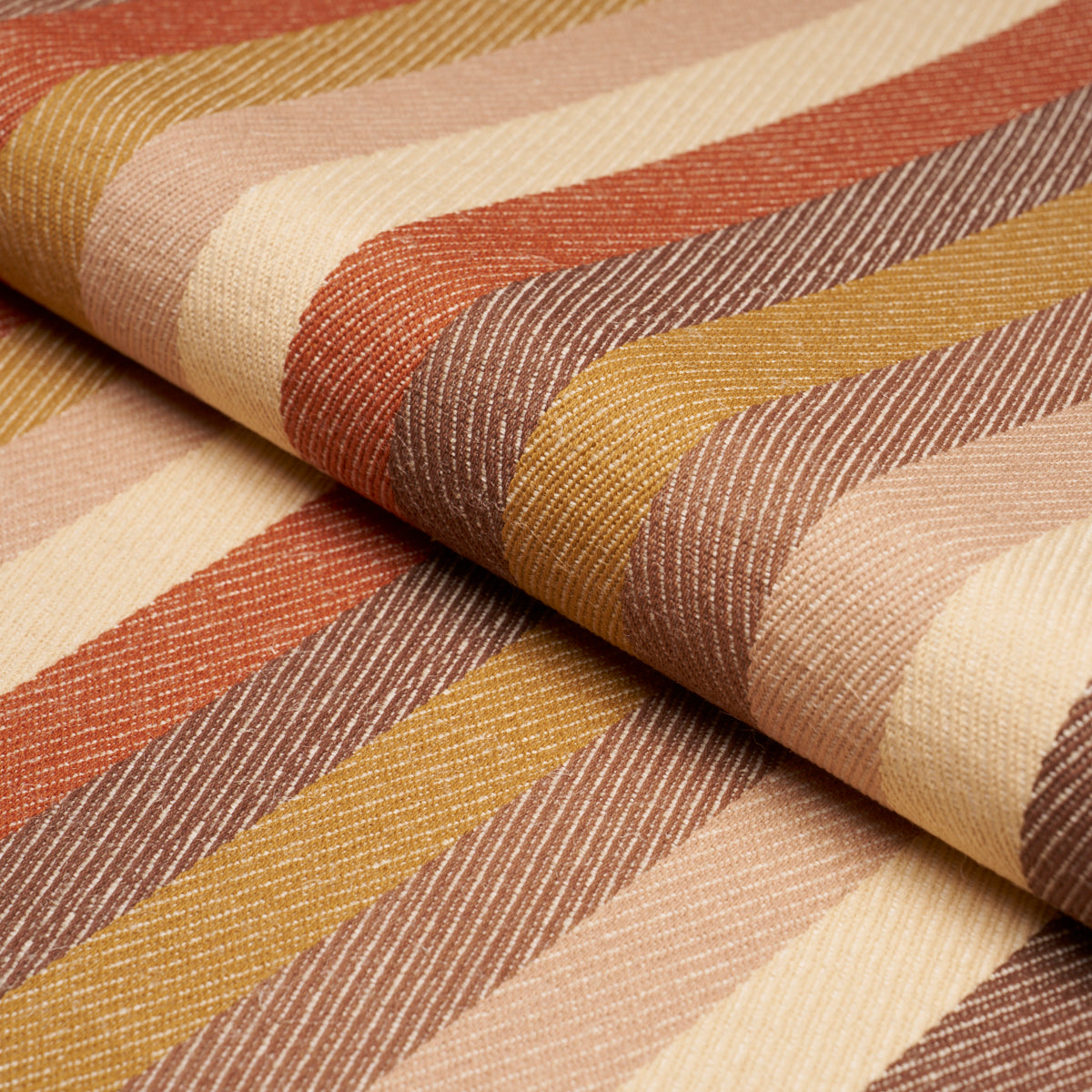 Dancing Stripe fabric in cedar color - pattern number 86240 - by Schumacher in the True Stripes collection
