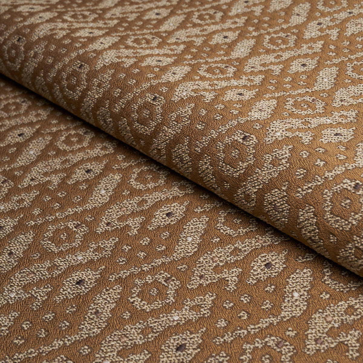 Tazzie Performance fabric in gold color - pattern number 86271 - by Schumacher in the Schumacher Utility: Wovens collection