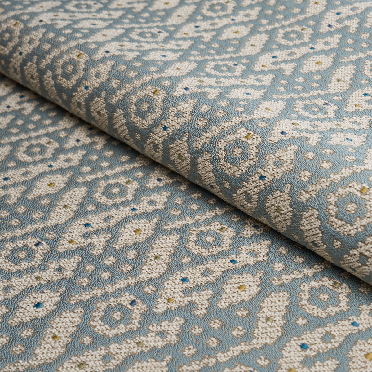 Tazzie Performance fabric in sky color - pattern number 86272 - by Schumacher in the Schumacher Utility: Wovens collection