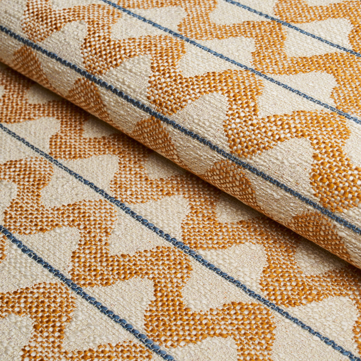 Dayana Performance fabric in ochre color - pattern number 86400 - by Schumacher in the Schumacher Utility: Wovens collection