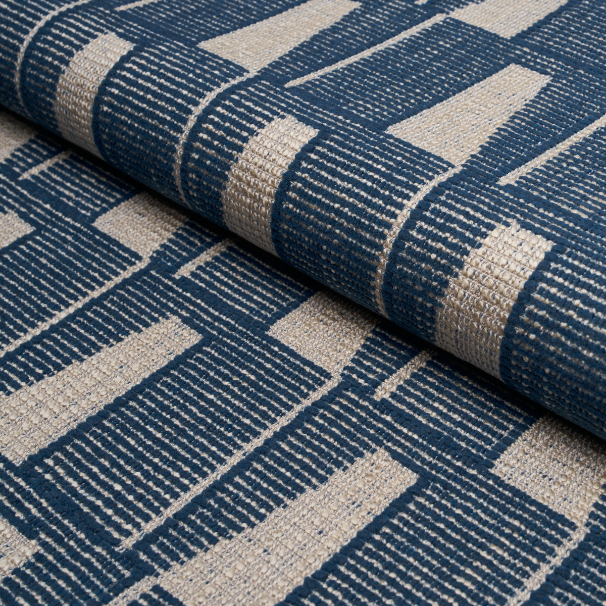 Gaetan Performance fabric in indigo color - pattern number 86420 - by Schumacher in the Schumacher Utility: Wovens collection