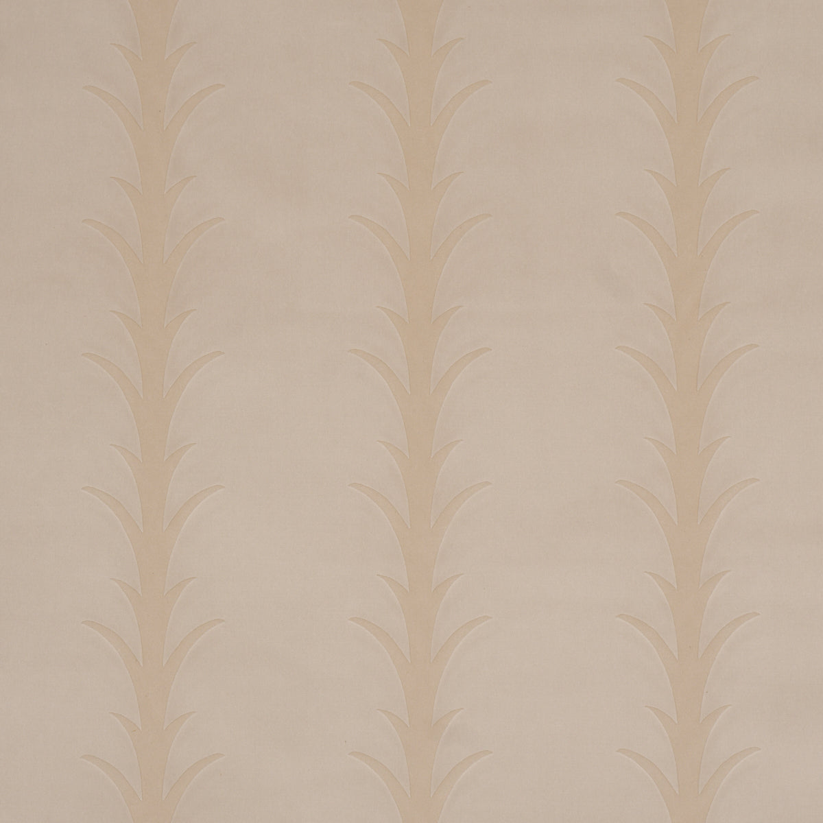 Acanthus Stripe Velvet fabric in mistral sand color - pattern number 86450 - by Schumacher in the Atelier Paris collection