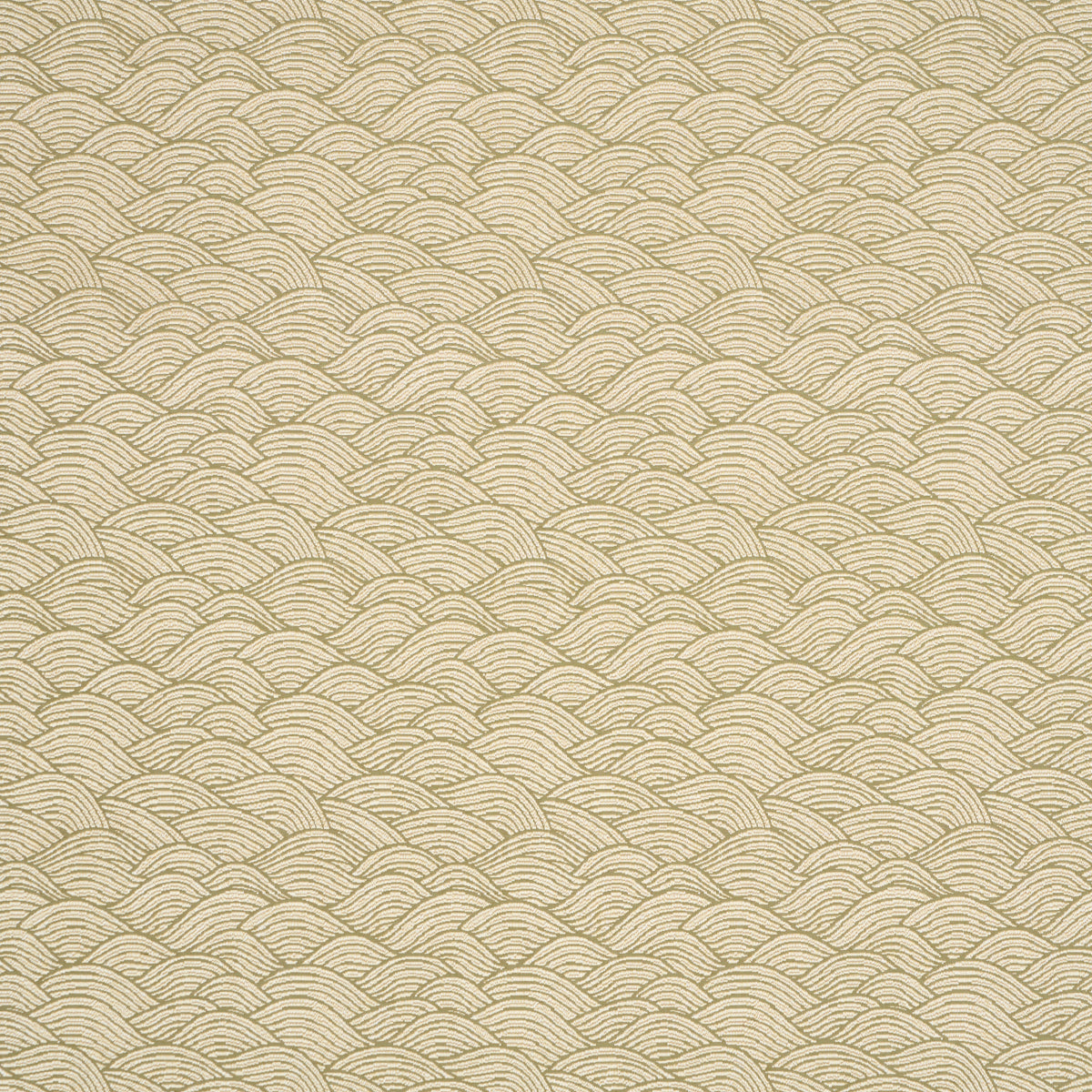 Symphony Scallop fabric in olive color - pattern number 86541 - by Schumacher in the Japonisme collection