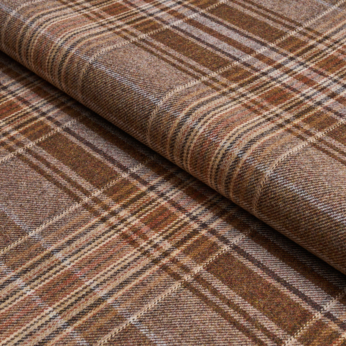 Campbell Plaid fabric in terra color - pattern number 86580 - by Schumacher in the A Country Life collection