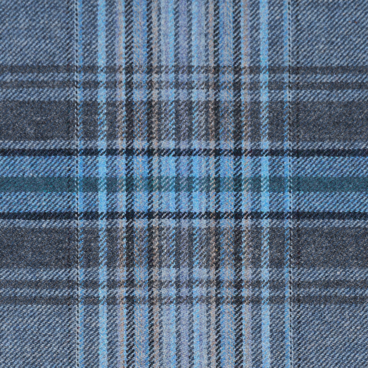 Campbell Plaid fabric in indigo color - pattern number 86582 - by Schumacher in the A Country Life collection