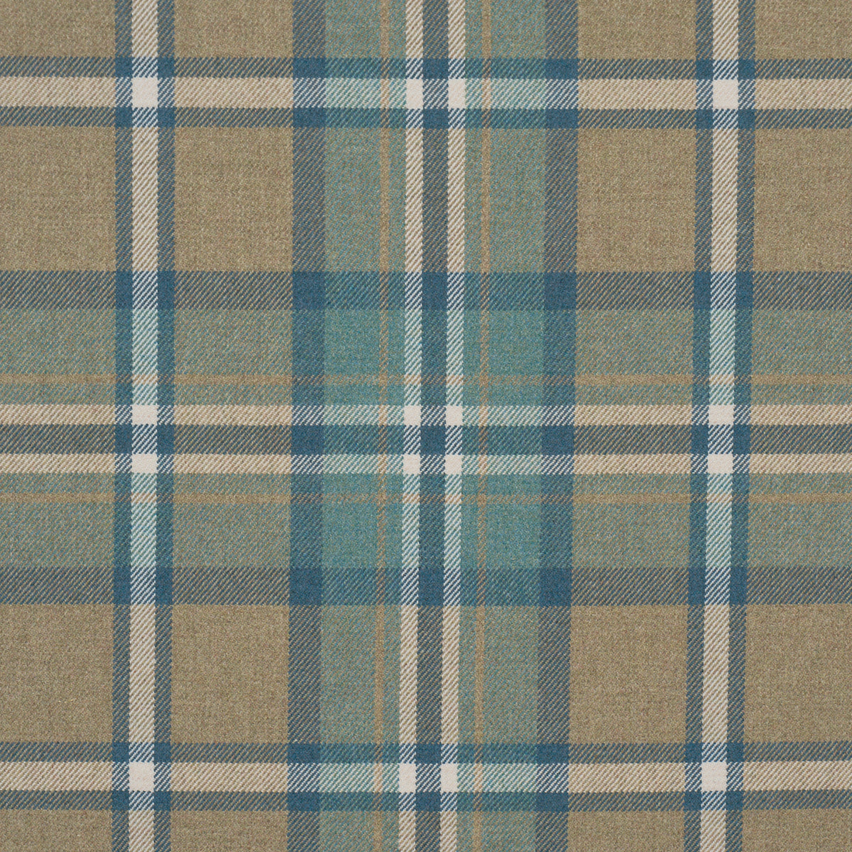 Harris Merino Plaid fabric in leaf color - pattern number 86610 - by Schumacher in the A Country Life collection