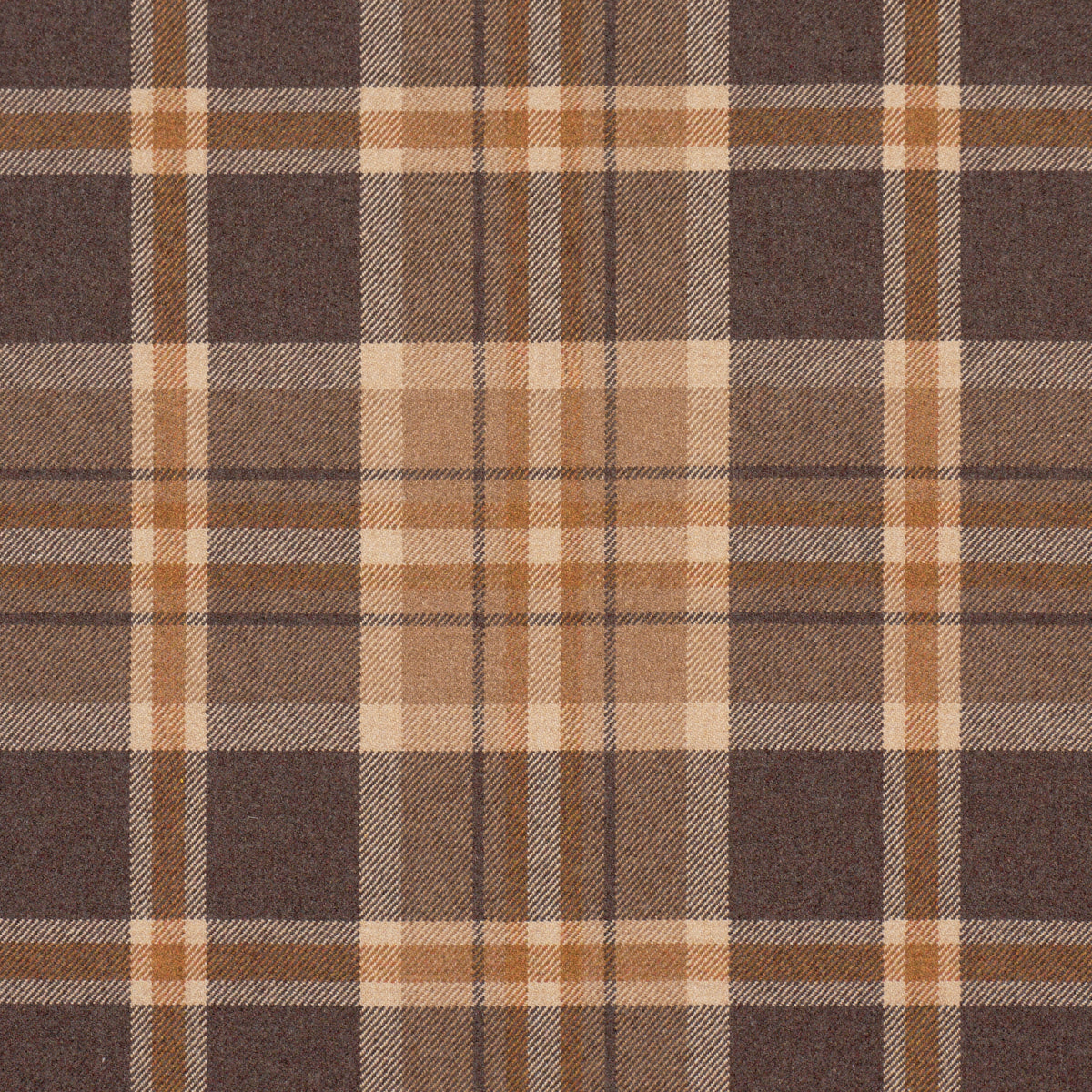 Harris Merino Plaid fabric in spice color - pattern number 86611 - by Schumacher in the A Country Life collection