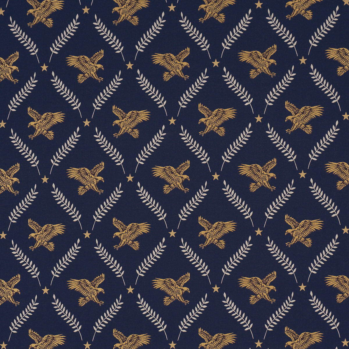 Lolaire fabric in navy color - pattern number 86621 - by Schumacher in the A Country Life collection